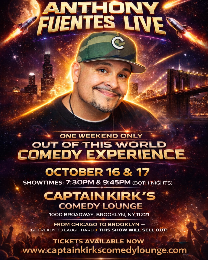 Anthony Fuentes Saturday 1st Show. 7:30PM Showtime