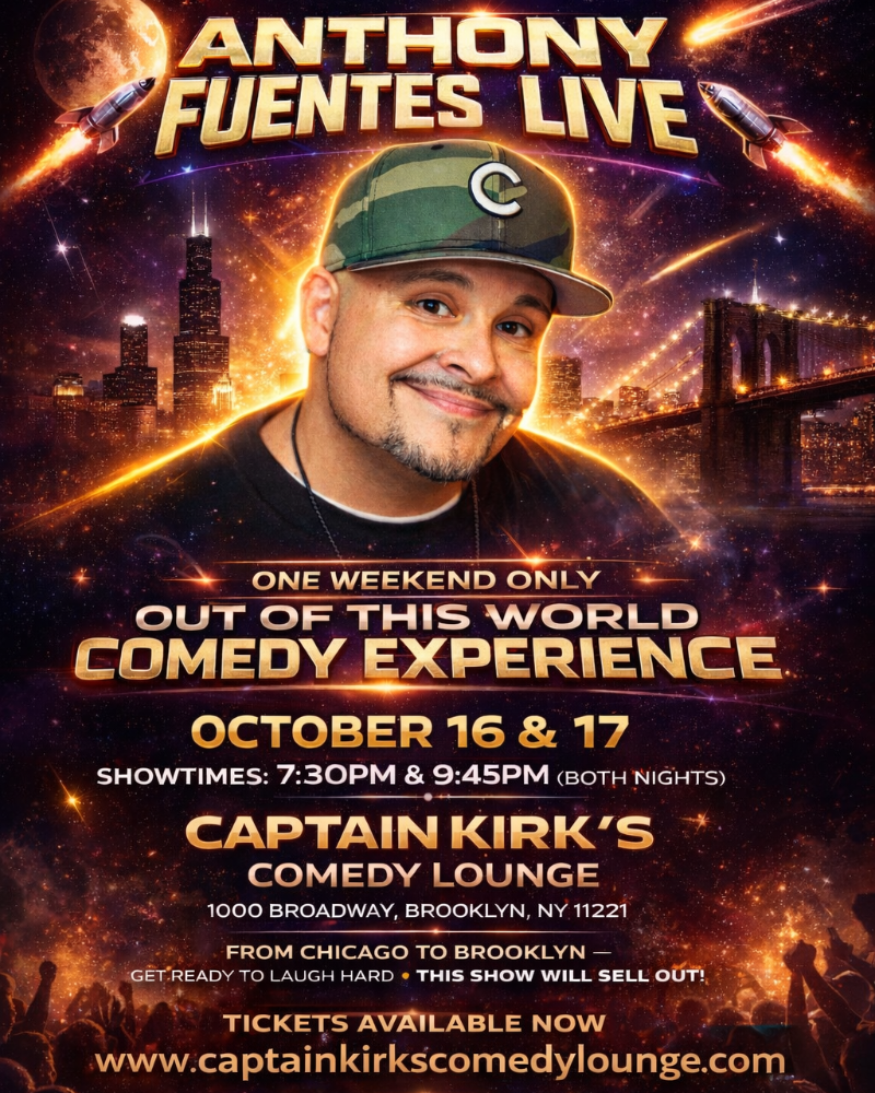 Anthony Fuentes  Saturday 2nd Show. 9:45PM  Showtime