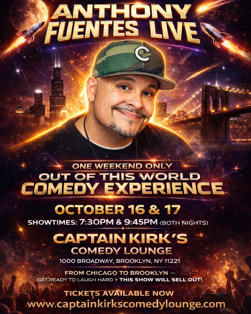 Anthony Fuentes Friday 1st Show. 7:30PM Showtime 